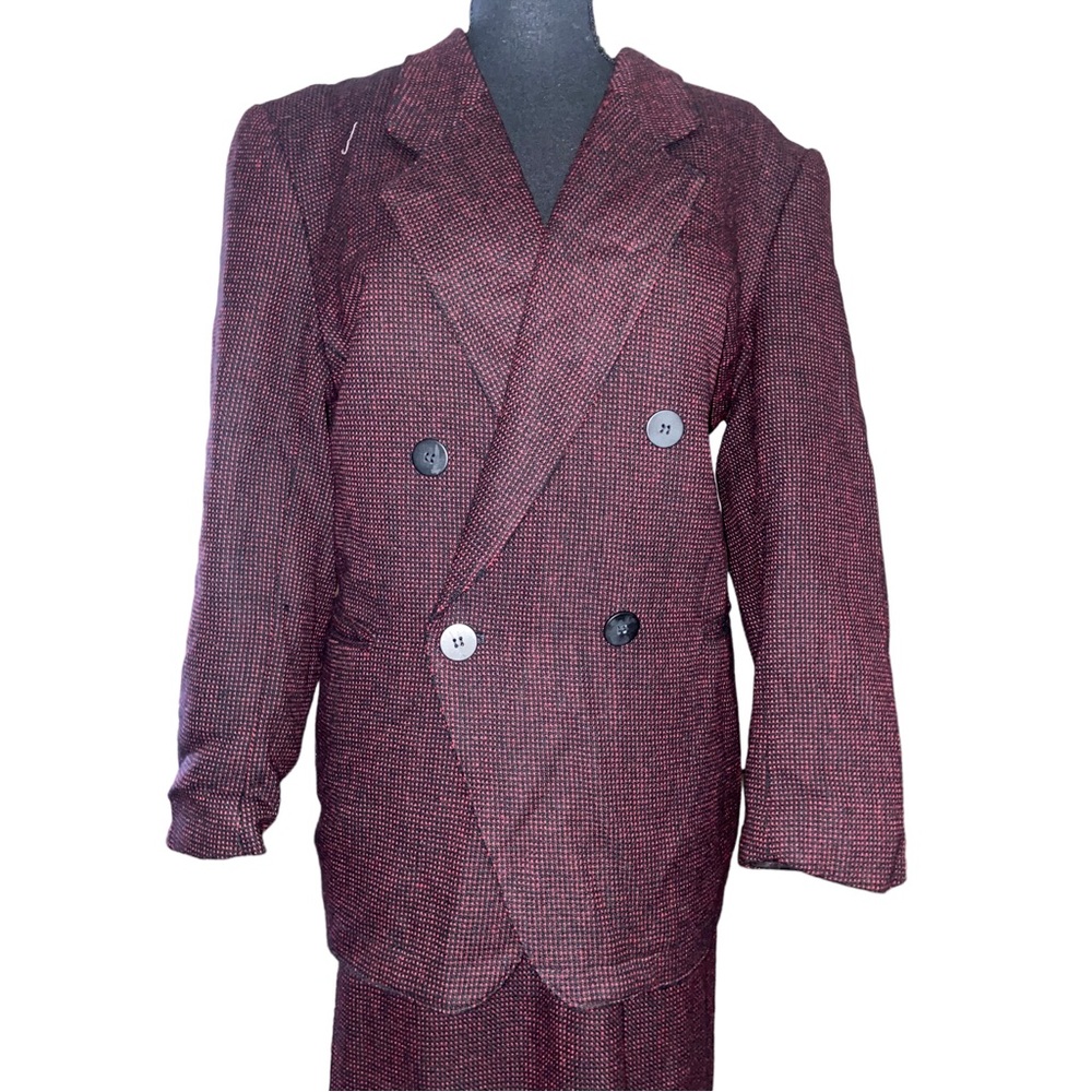 🌟🔥 BOGO Sale🔥🌟 Jones New York 100% WOOL Double Breasted Skirt Suit